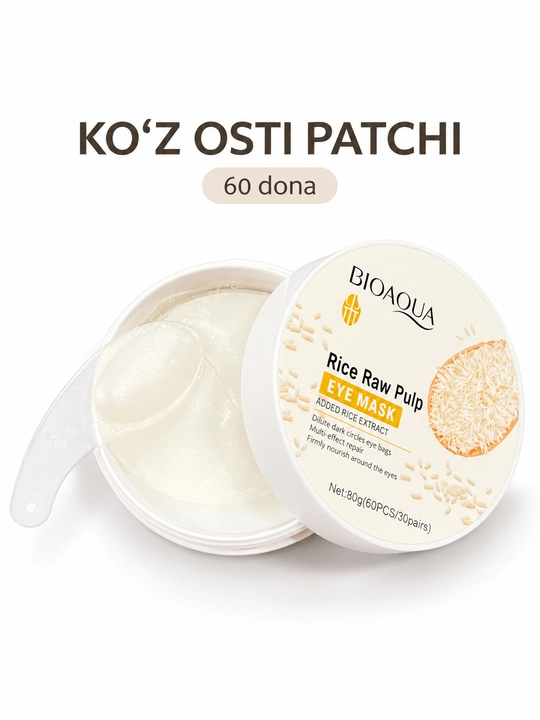 Ko‘z osti uchun gidrogelli patchlar - 60 dona (30 juft)