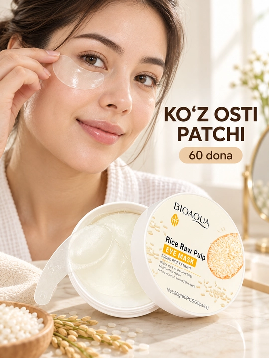 Ko‘z osti uchun gidrogelli patchlar - 60 dona (30 juft)