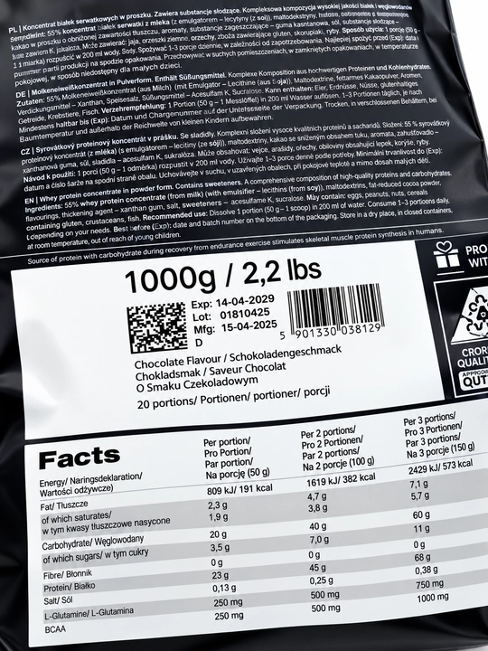 Olimp Pro Mass 1000 гOlimp Pro Mass 1000g - протеин сложным углеводам вкус Шоколад