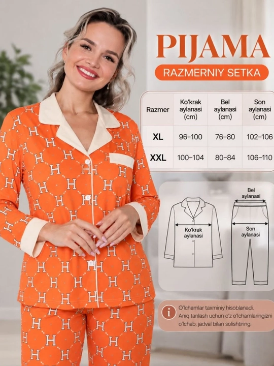 Женская пижама, 2 в 1, хлопковый комплект, кофта и брюки, XL–XXL, +подарок