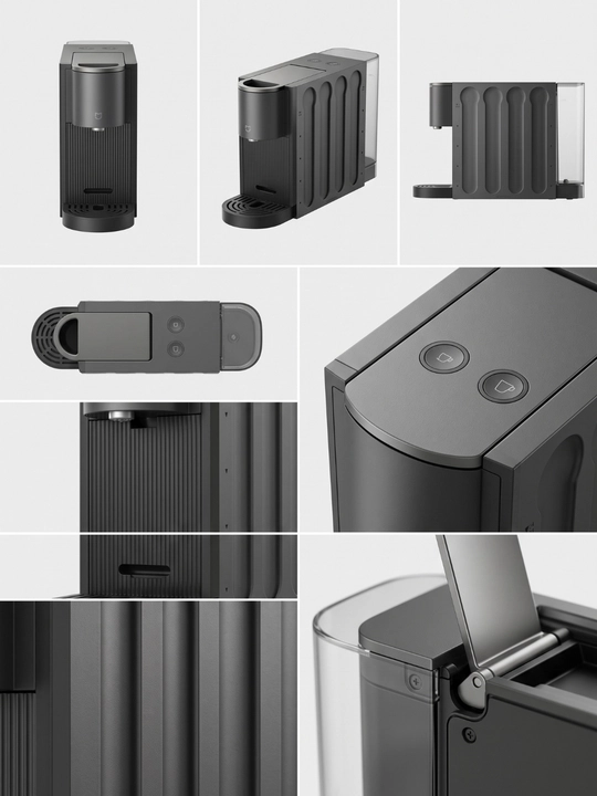 Xiaomi kapsulali qahva mashinasi - 19 Bar bosimli espresso, quvvati 1400 Vt
