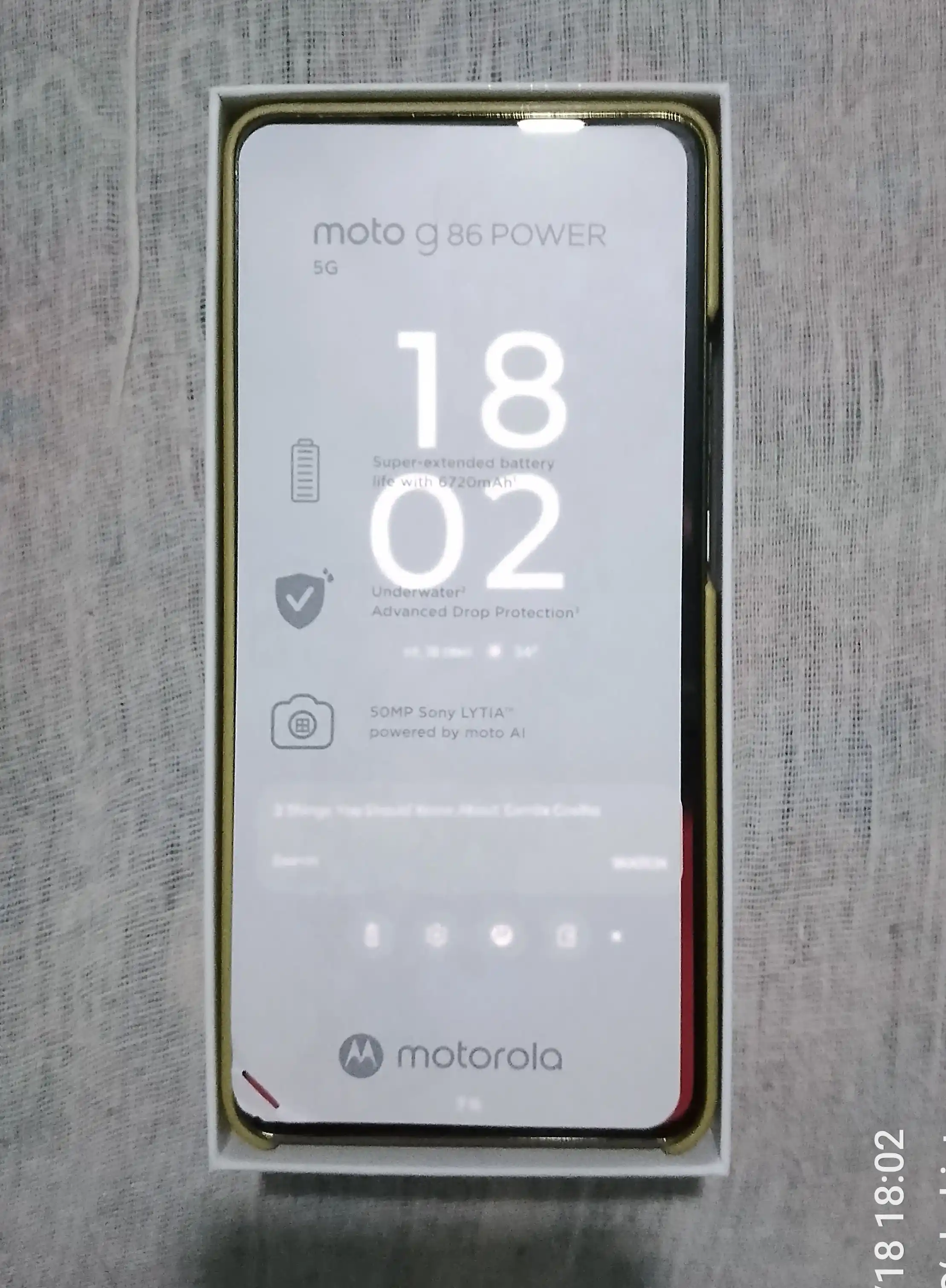 Смартфоны Motorola G86 Power 5G, 8/512 ГБ, 6720 mAh, телефоны с влагозащитой
