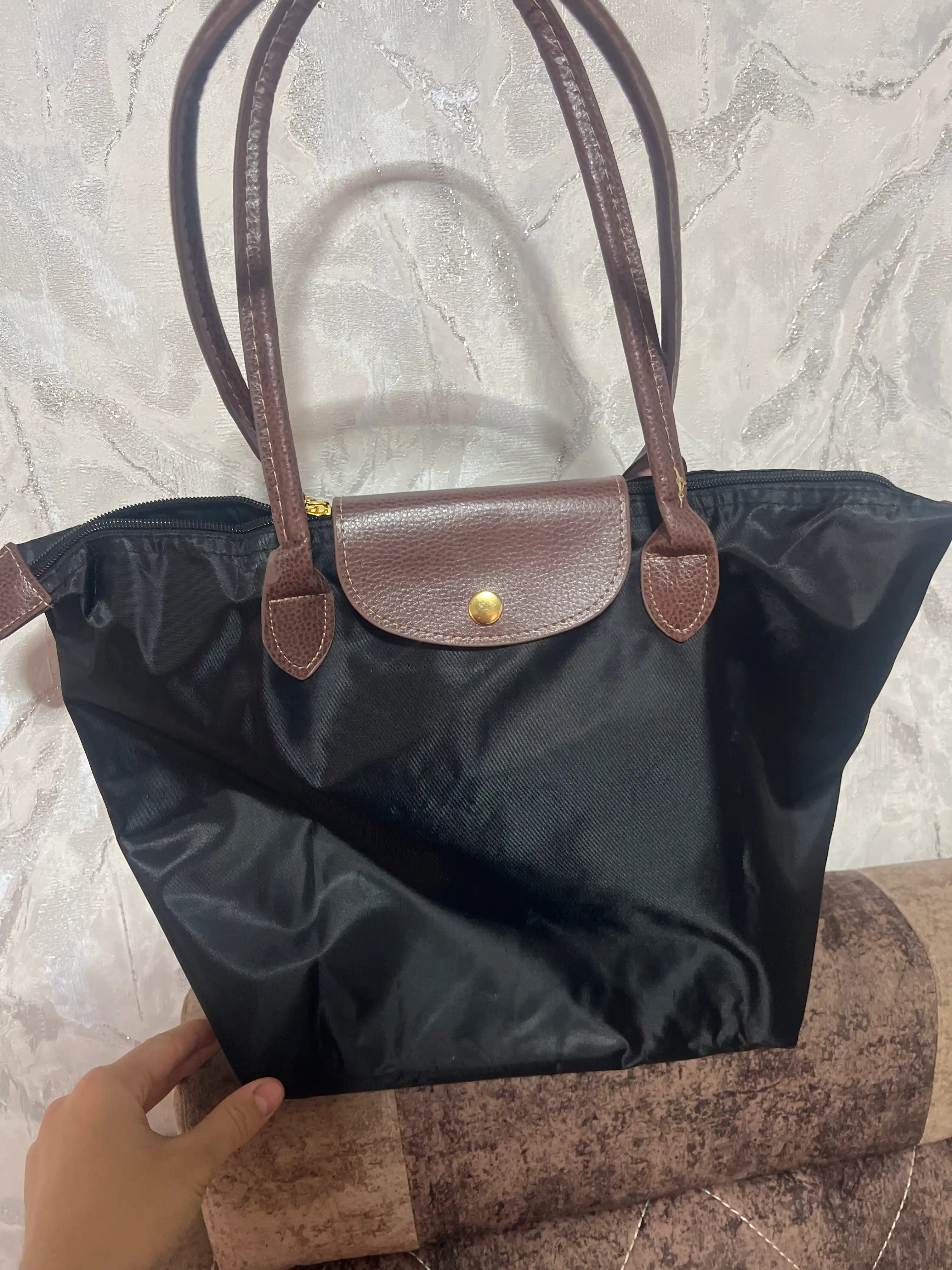 Ayollar uchun sumka, shopper yelkaga taqiladigan, katta neylon sumka, o'lchamlar S, M, L