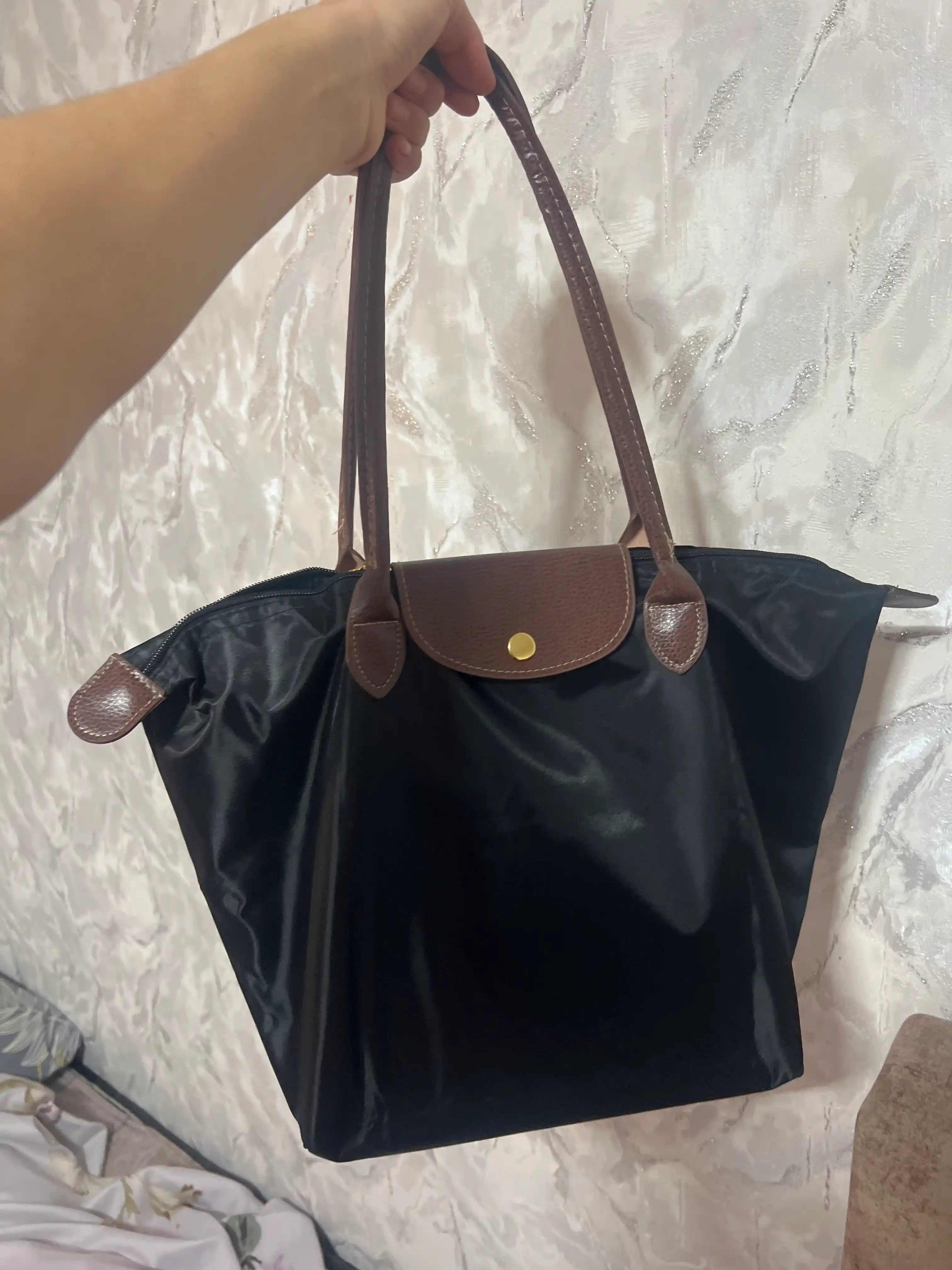 Ayollar uchun sumka, shopper yelkaga taqiladigan, katta neylon sumka, o'lchamlar S, M, L