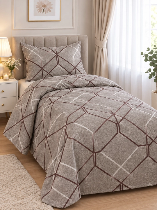 Yotoq choyshablari, choyshab va yostiq jildi, bir kishilik, 220x150, yostiq jildi, 1 dona, 50x70 sm - 
