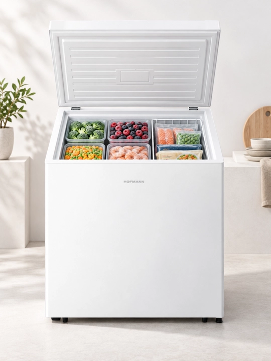 Hofmann RF45MBWH/HF mini bar, 45 l, Defrost, A+, oq, mexanik boshqaruv  Qisqa tavsif