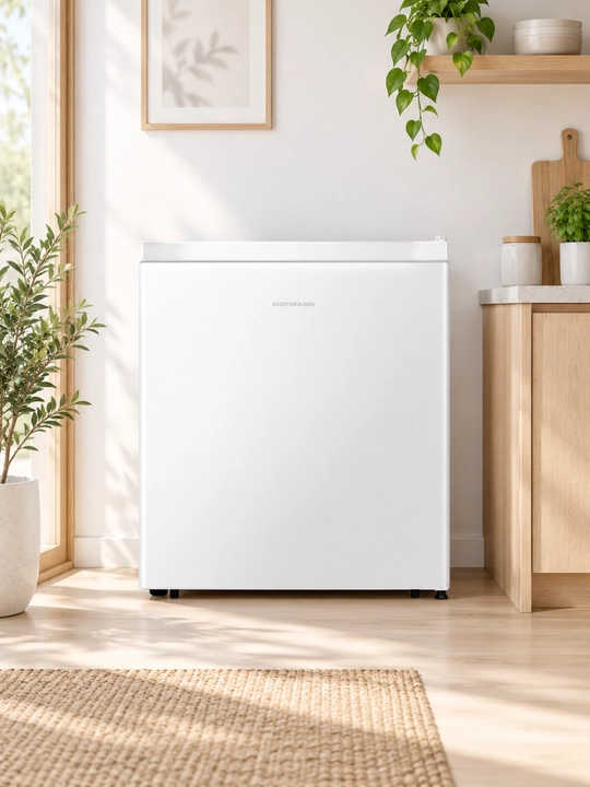 Hofmann RF45MBWH/HF mini bar, 45 l, Defrost, A+, oq, mexanik boshqaruv  Qisqa tavsif