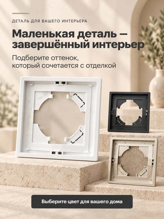Короб для розетки, декоративный монтажный короб для установки розеток и выключателей