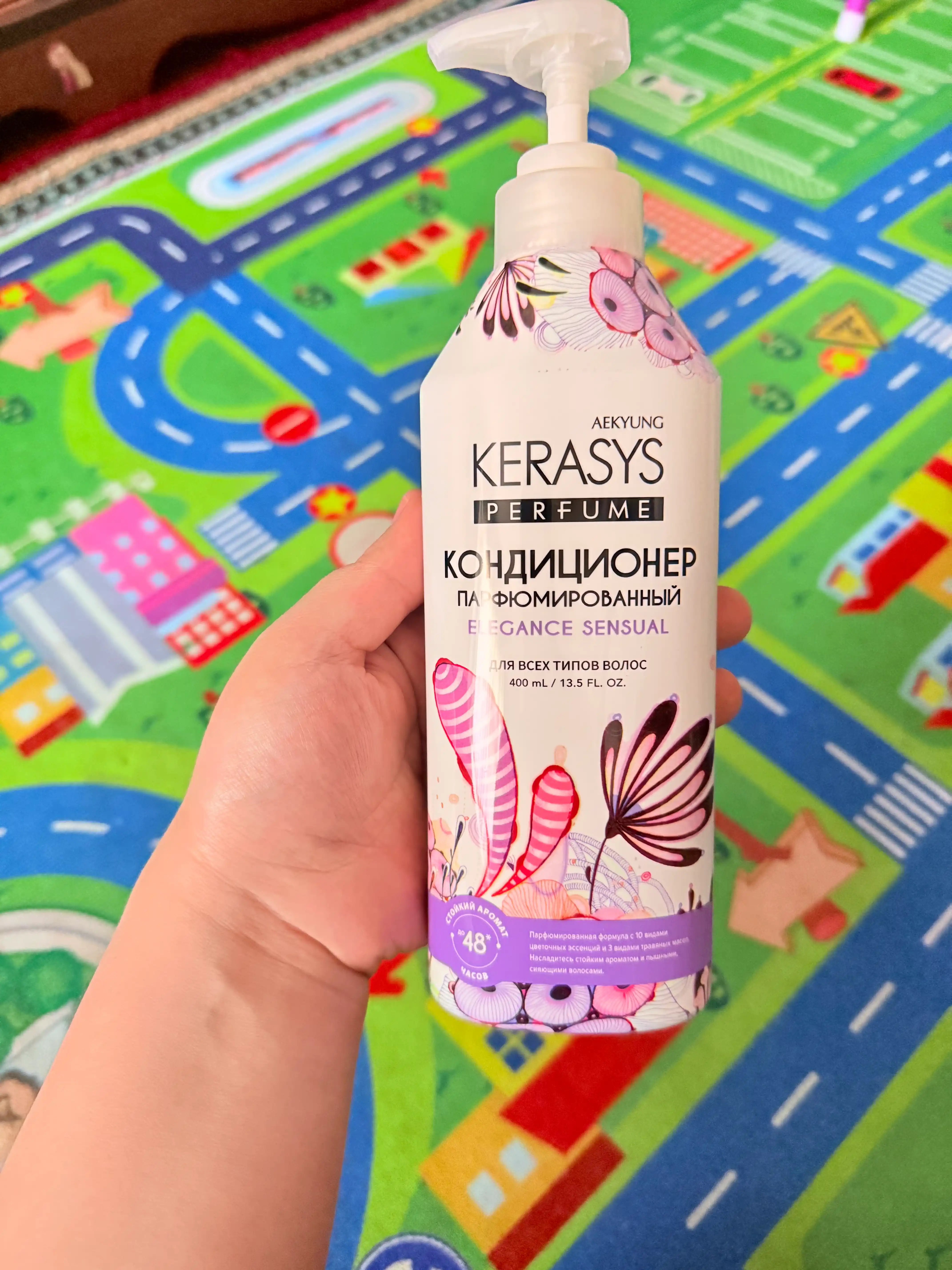 Keratinli, xushbo‘y, soch uchun ayollar balzami konditsioneri, Kerasys, 400 ml, Koreya