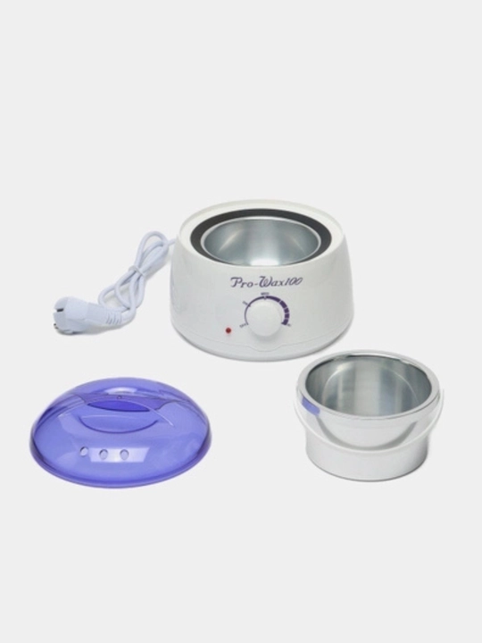 Depilatsiya to'plami Pro-Wax, depilatsiya qozoni, 100 gr granulalar, 10 ta shpatel