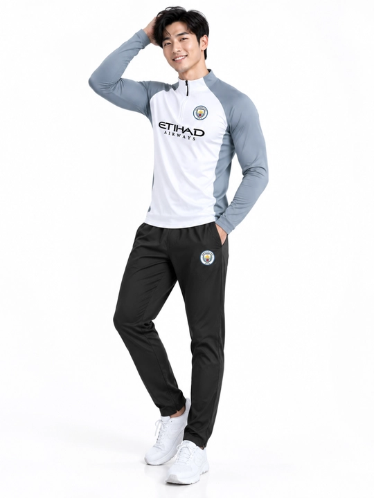 Erkaklar sport kostyumi futbol uchun 2v1, mashg‘ulot va yugurish uchun, M–4XL