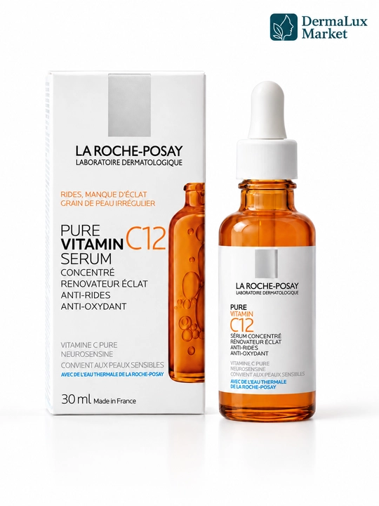 Posay Vitamin C12, yuz uchun antioksidant parvarishlovchi zardob, 30 ml