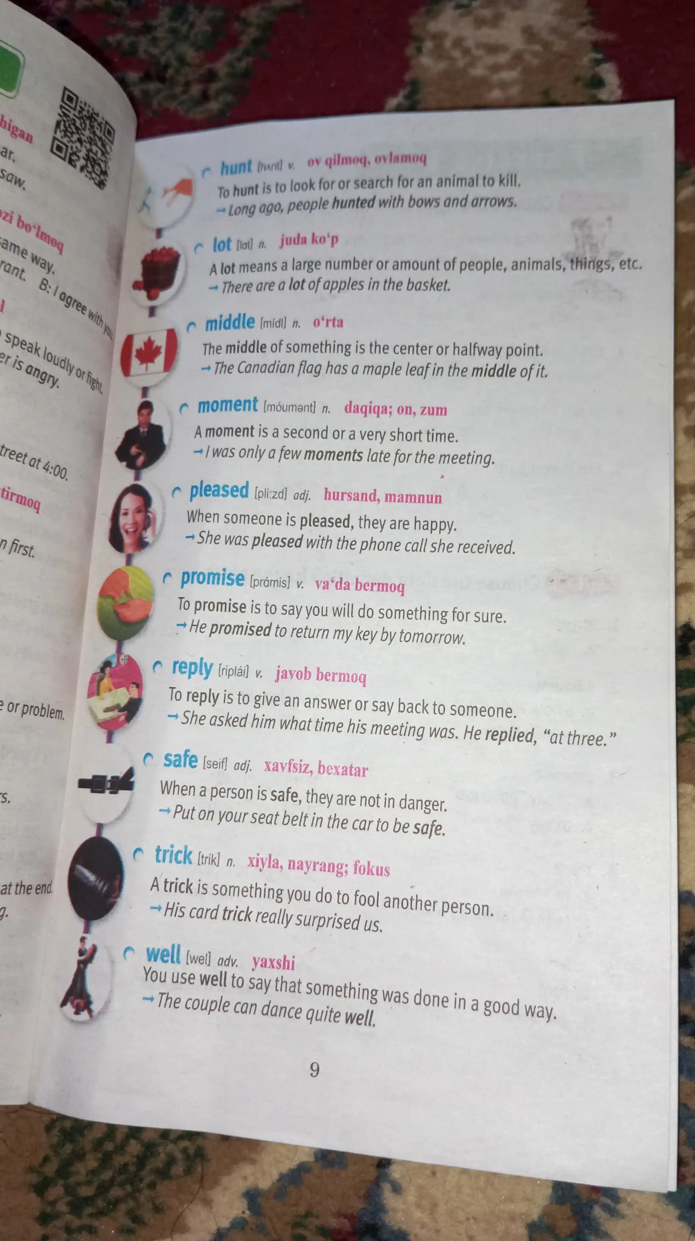 4000 essential english words 1, 2, 3, 4, 5, 6, Uzbek translations