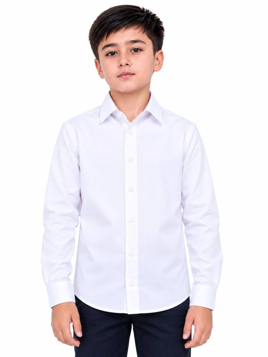 Klassik koʻylak oʻgʻil bolalar uchun, maktab va bayram uchun, uzun yengli