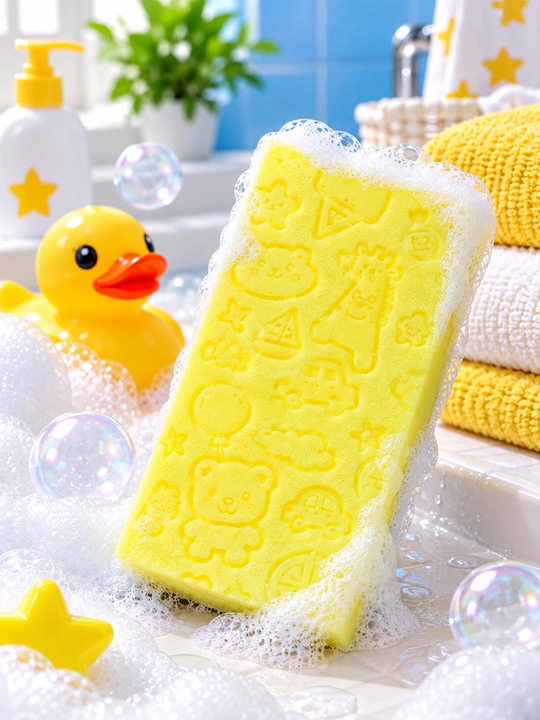 Мягкая детская губка для купания — для мытья тела и ежедневных водных процедур