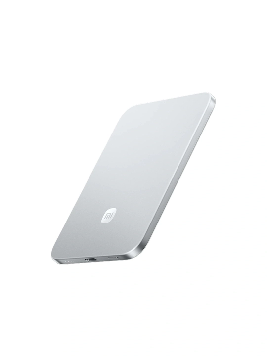 Xiaomi UltraThin Magnetic Power Bank 5000 tashqi akkumulyatori, 15W simsiz zaryadlash