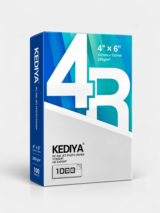 Matte foto qog‘oz 10×15 sm, 260 g/m², 100 dona, siyohpurkagich printer uchun
