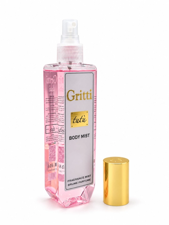 Gritti Tutù Body Mist ayollar uchun xushbo‘y tana spreyi, mevali-gulli hid, 200 ml
