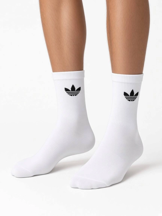 Мужские классические хлопковые носки в стиле Adidas, 2 пары, 5 цветов - 