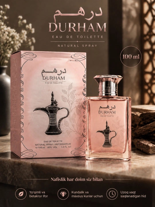 Dirham Wardi ayollar parfyumeriyasi suvi, 100 ml, BAA - 