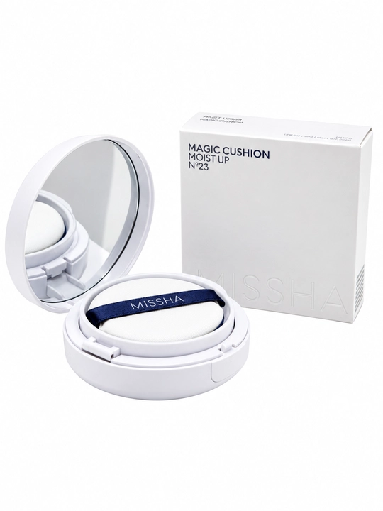 Увлажняющая тональная основа Missha Magic Cushion Moist Up Foundation с увлажняющим кремом - 