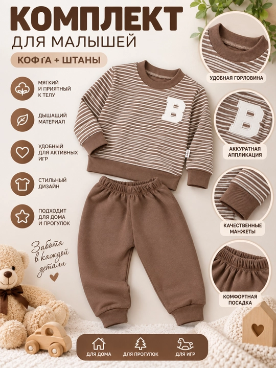 Детская пижама, свитшот и брюки, удобный комплект для дома и сна