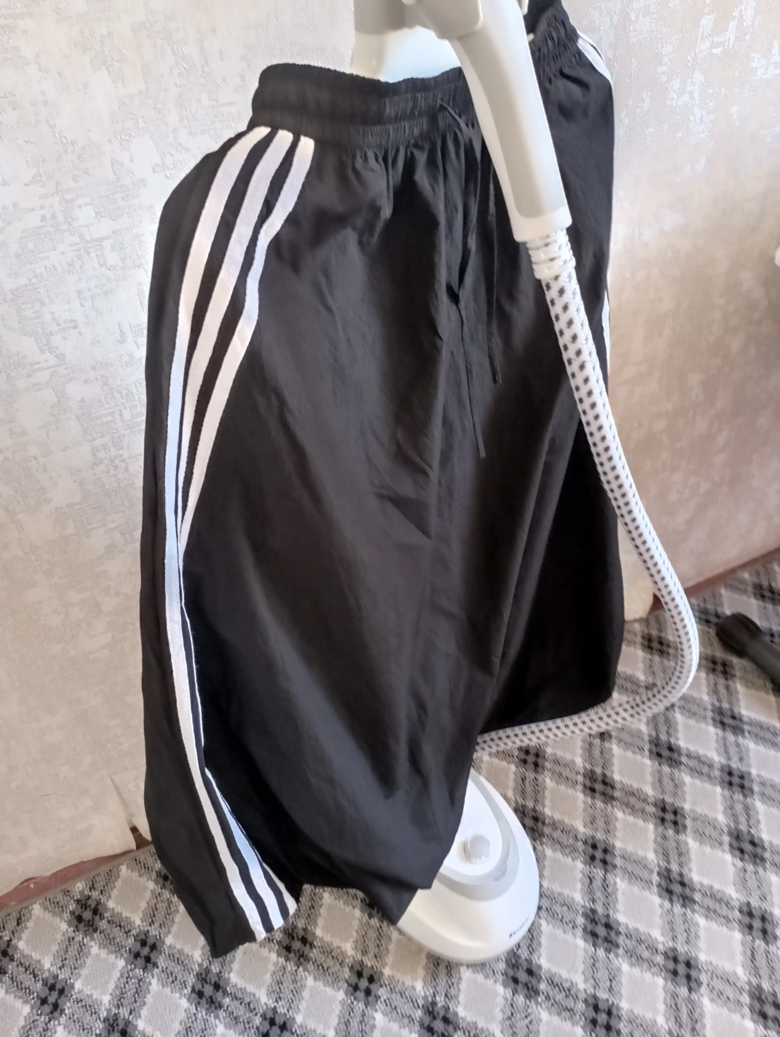 Ayollar uchun qora uzun ballon yubka, maktab uchun, rezinkali, S–XL