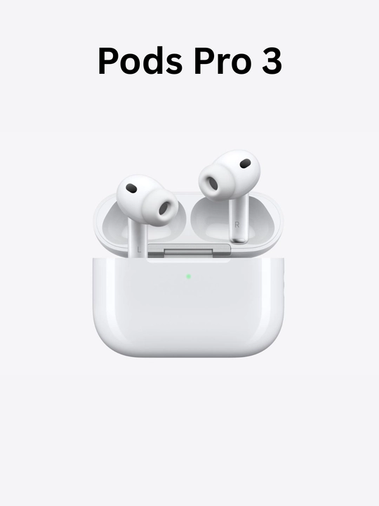 Simsiz quloqchinlar Pods Pro 3, iPhone va Android uchun naushnik sensorli (+bonus sovg'a)