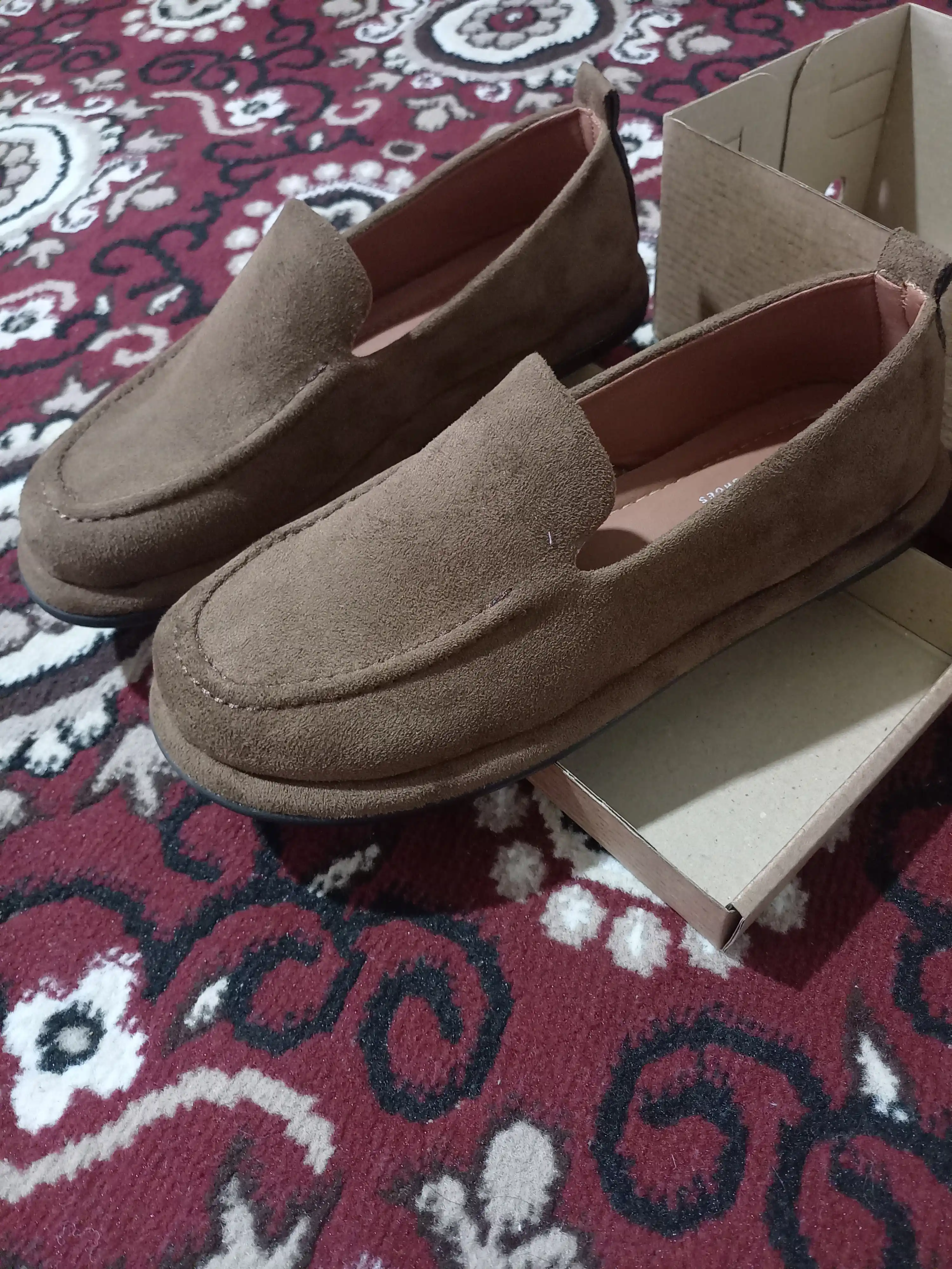 Ayollar uchun mokasinlar, zamsh material, qulay kundalik poyabzal, kuz mavsumi uchun,36-40