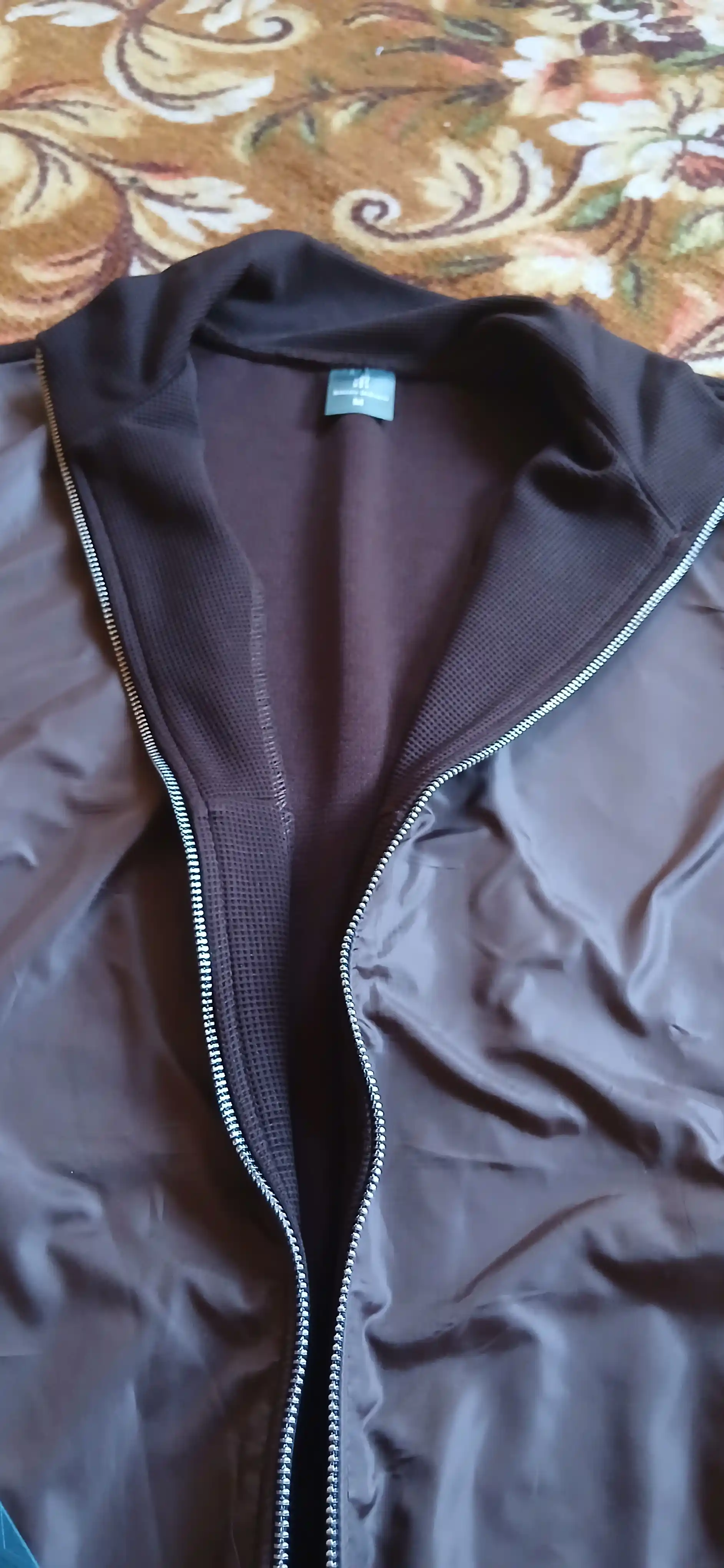 Erkaklar yengil kardigani, plashovka va polyester kombinatsiya, ikki taraflama zamok