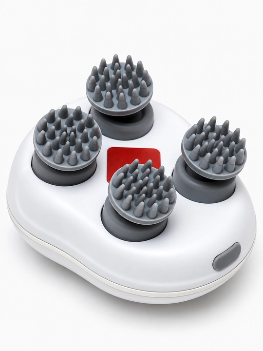 Elektr massaj apparati Smart Scalp Massager, bosh terisi va tana uchun 3 rejimli massajer