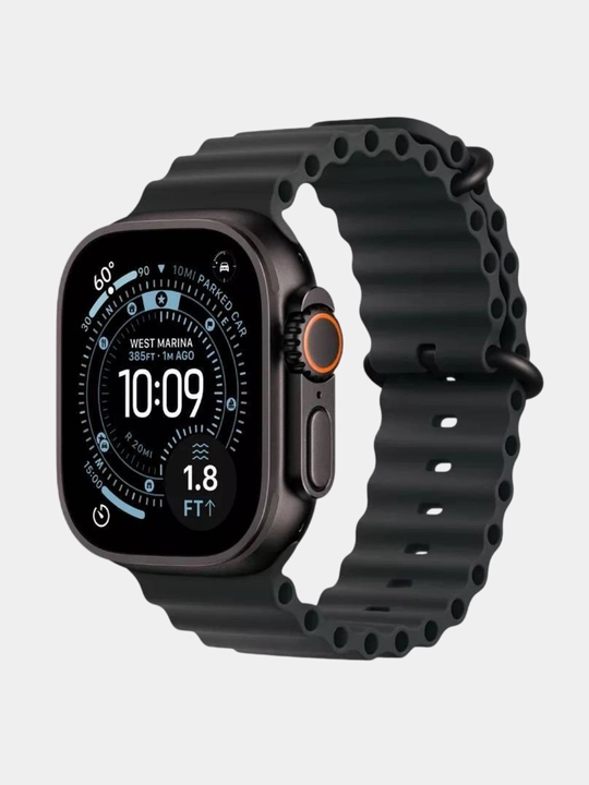 Aqlli soat Apple Watch Ultra 3 GPS + Cellular 49mm, Black Titanium, 1 yil kafolat - 