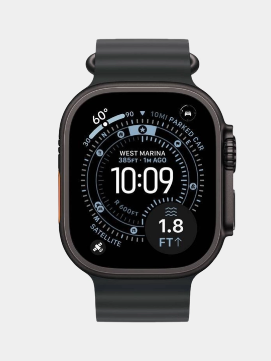 Aqlli soat Apple Watch Ultra 3 GPS + Cellular 49mm, Black Titanium, 1 yil kafolat