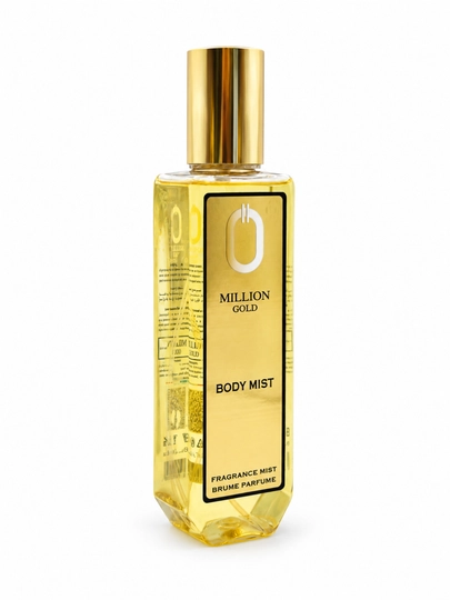 Million Gold erkaklar uchun xushbo‘y tana spreyi, Body Mist, 200 ml