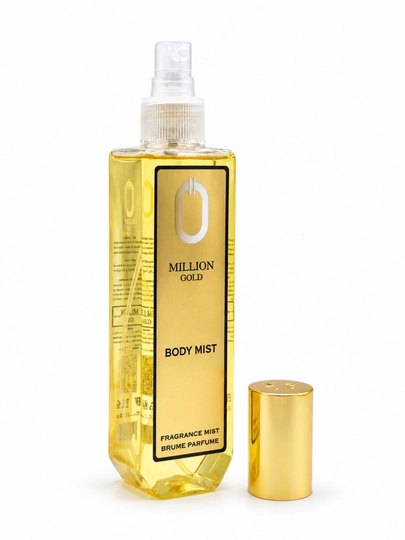 Million Gold erkaklar uchun xushbo‘y tana spreyi, Body Mist, 200 ml - 
