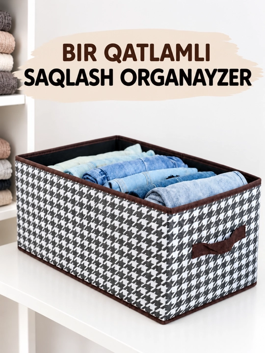 Narsalarni saqlash uchun organayzer quti, kiyimlar uchun organayzer, uy uchun
