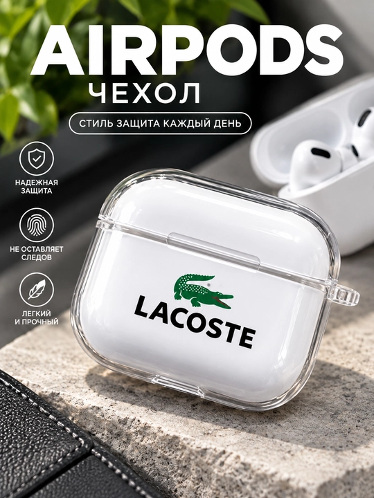 Стильный чехол для AirPods 1/2, 3, 4, AirPods Pro, AirPods Pro 2, AirPods Pro 3 - 