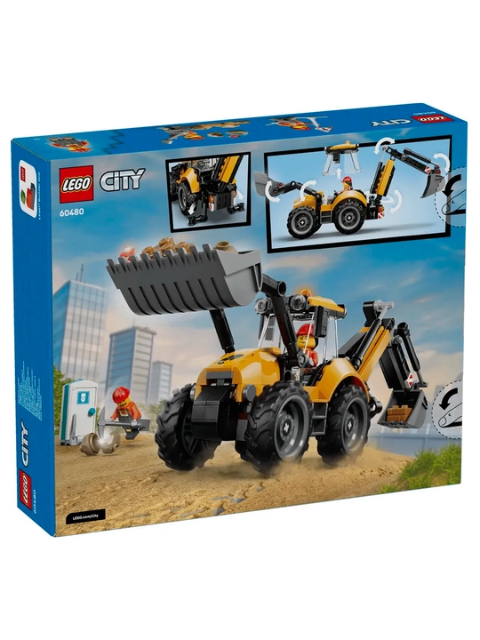 Конструктор LEGO City Экскаватор-погрузчик 60480, 301 деталей