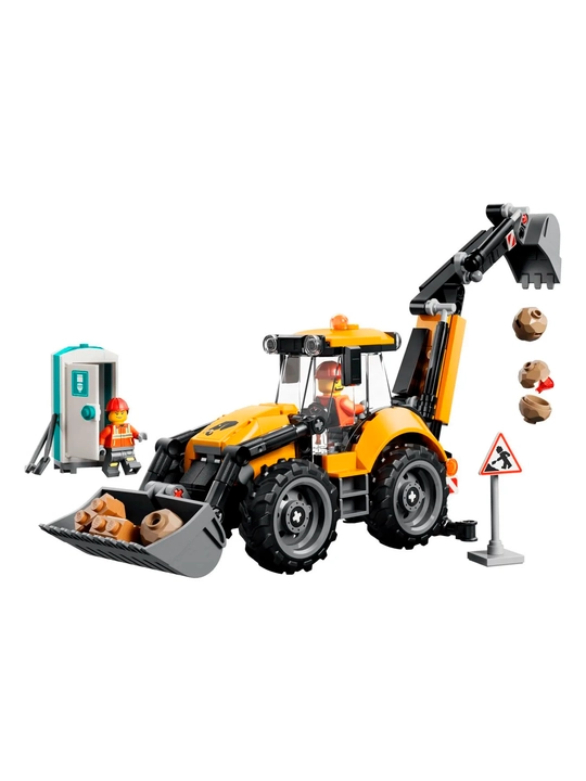 Конструктор LEGO City Экскаватор-погрузчик 60480, 301 деталей