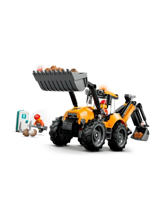 Конструктор LEGO City Экскаватор-погрузчик 60480, 301 деталей