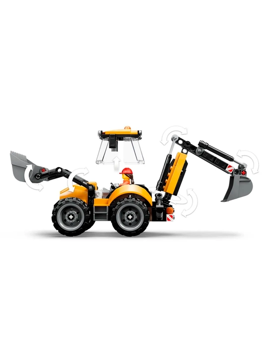 Конструктор LEGO City Экскаватор-погрузчик 60480, 301 деталей