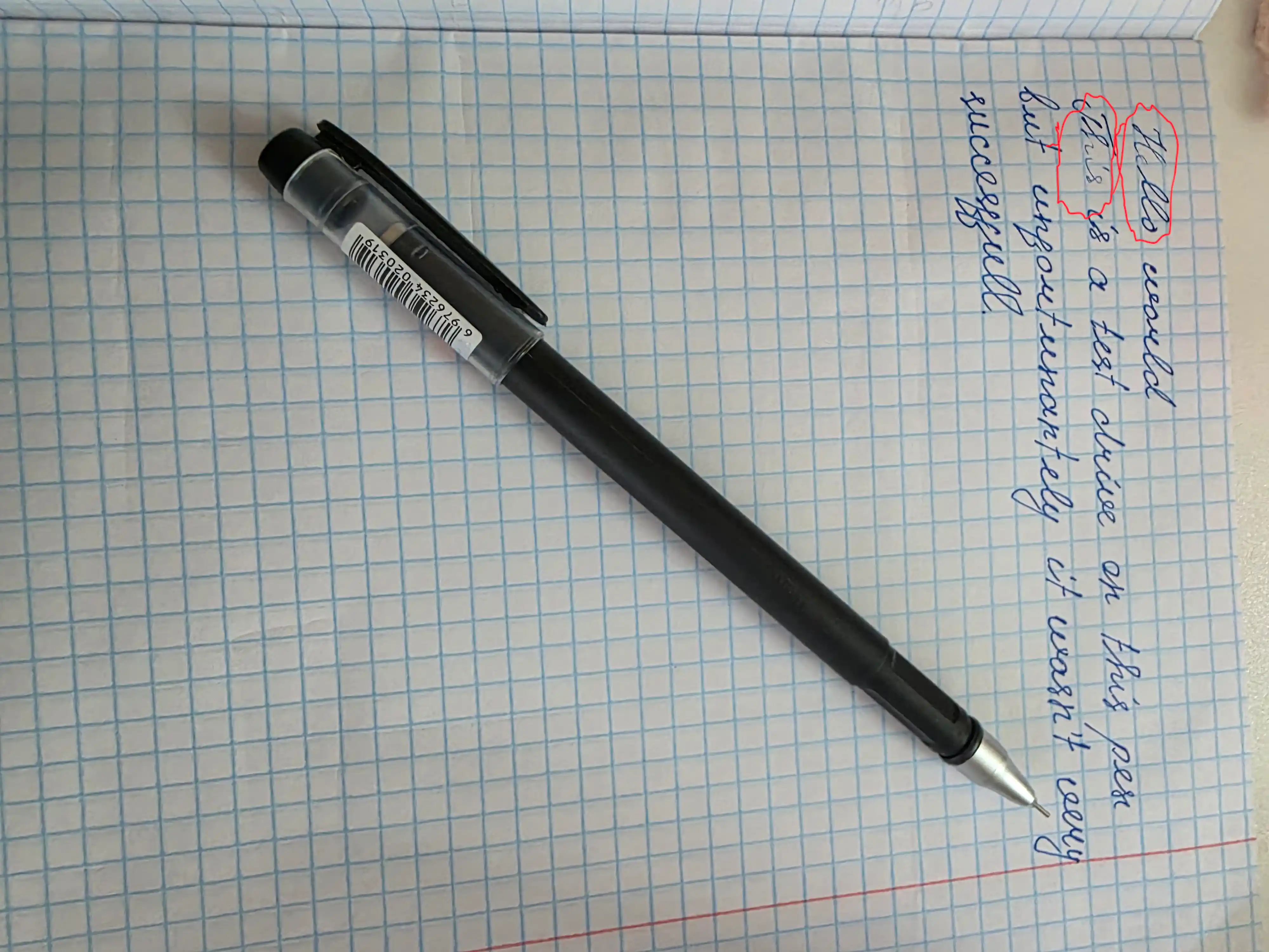 Gelli ruchkalar, ko‘k, 0,5 mm va almashtiriladigan sterjenli, maktab va ofis uchun to‘plam