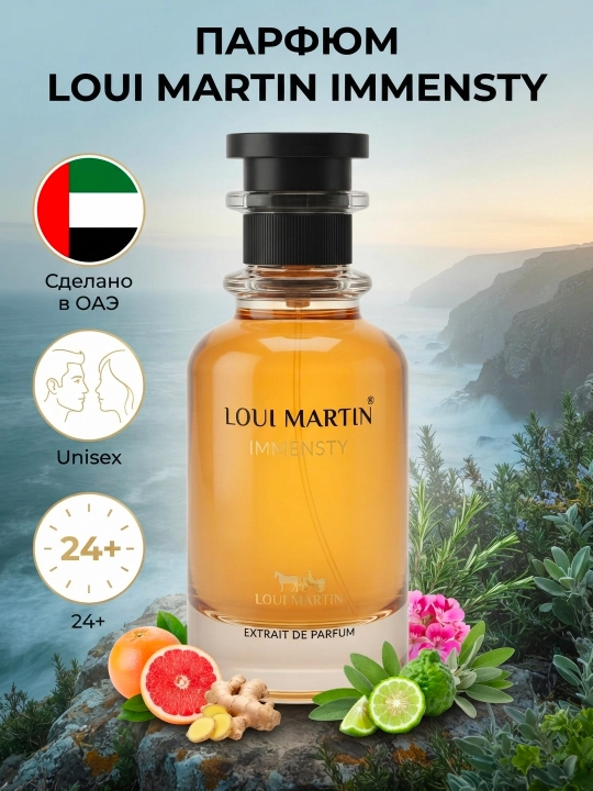 Loui Martin Immensite erkaklar uchun atir 100ml duxi arab parfyum LV Immensite analog - 