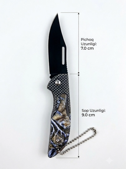 Mini cho‘ntak pichoq – ixcham, mustahkam va qulay (9 sm)