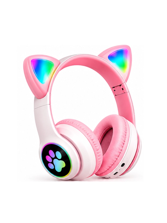 Simsiz Bluetooth quloqchinlar STN-28, yoritiladigan mushuk quloqlari bilan
