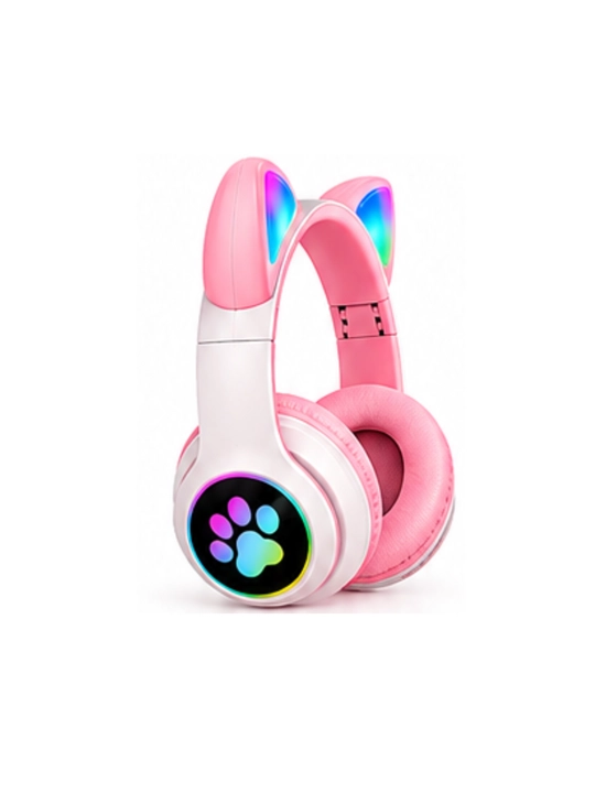 Simsiz Bluetooth quloqchinlar STN-28, yoritiladigan mushuk quloqlari bilan