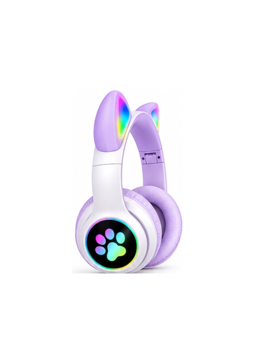 Simsiz Bluetooth quloqchinlar STN-28, yoritiladigan mushuk quloqlari bilan