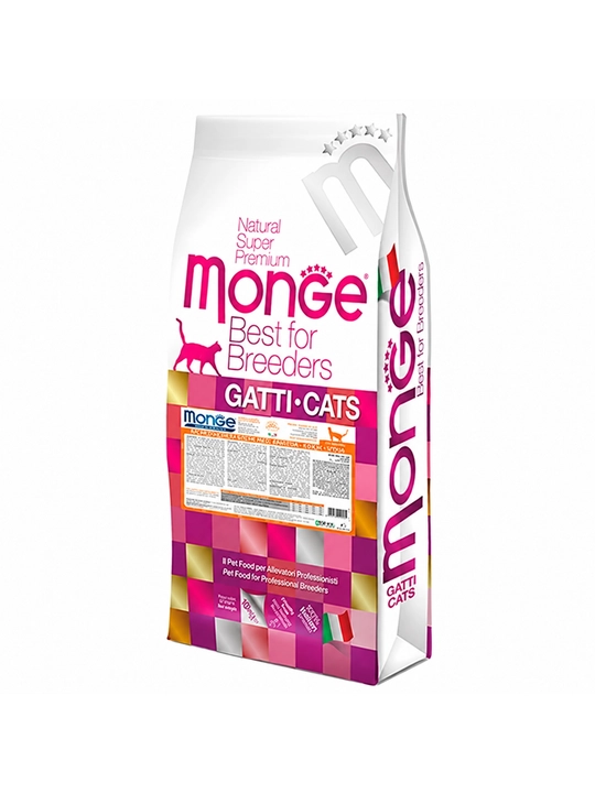 MONGE monoproteinli ozuqa, sterillangan mushuklar uchun, o‘rdak bilan, 10 kg
