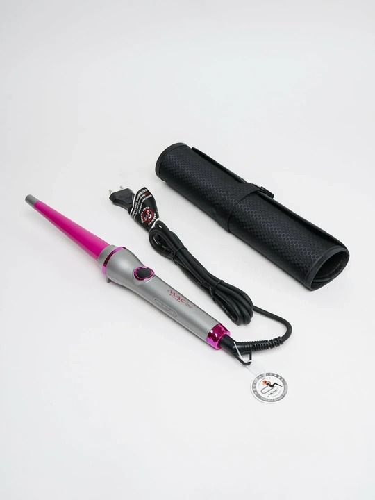 Konusli ployka soch jingalak qilish uchun MAC Styler, displeyli professional dazmol