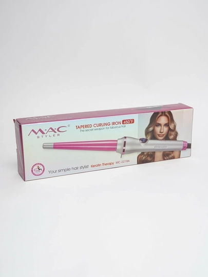 Konusli ployka soch jingalak qilish uchun MAC Styler, displeyli professional dazmol